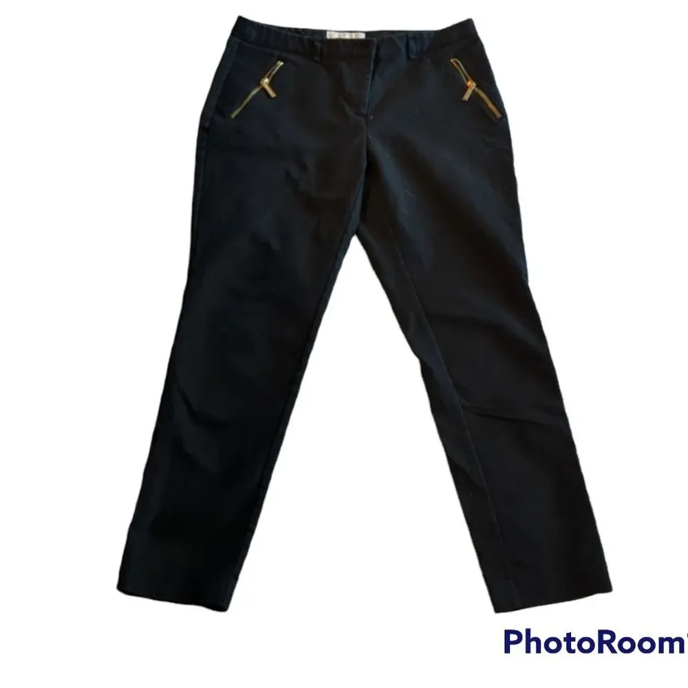 Black Ankle Length Chinos by Michael Kors Size 8 - Picture 1 of 6